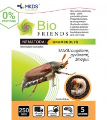 Nematodai GRAMBUOLIŲ LERVOMS (H. bacteriophora) 250 mln./5 a